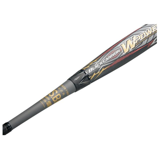 【84cm】ZETT（ゼット）限定 軟式用FRP製バット ブラックキャノンダブルパワー 720g平均（BCT31614）野球 トップバランス 一般用