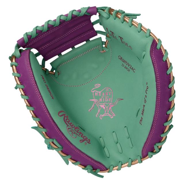 Rawlings（ローリングス）軟式用キャッチャーミット HOH UV GRAPHIC N6 BASIC 捕手用（GR6HUV2AC）野球 グラブ 右投げ用 一般用_2