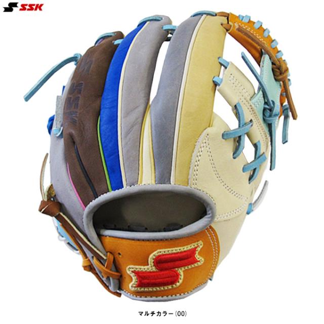 SSK（エスエスケイ）限定 軟式用グラブ カラフルシリーズ 内野手用 345