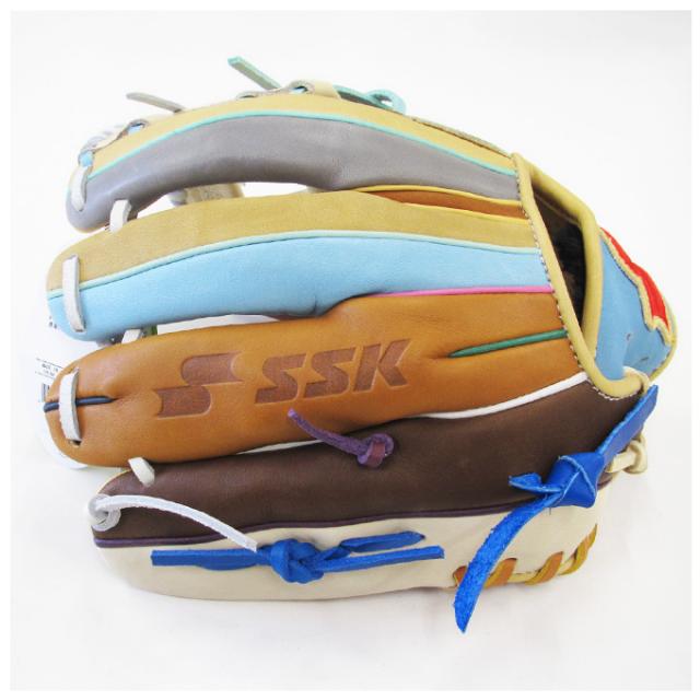 グローブ　野球　新品　SSK SSK（エスエスケイ）限定 軟式用グラブ カラフルシリーズ 内野手用 345