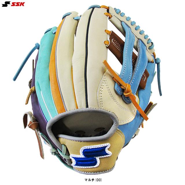 SSK（エスエスケイ）限定 軟式用グラブ カラフルシリーズ 内野手用 761型（SMRC124C）野球 グローブ 軟式野球 右投げ用 内野用 一般用