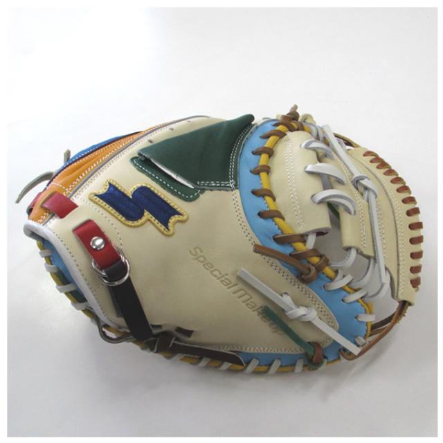 SSK（エスエスケイ）限定 軟式用キャッチャーミット カラフルシリーズ 捕手用 044型（SMRCM123N）軟式野球 右投げ用 一般用_2