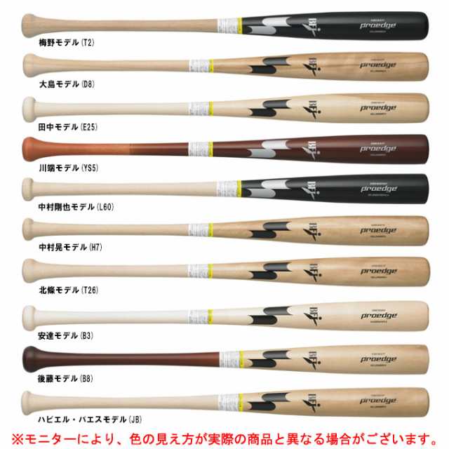 SSK（エスエスケイ）限定 硬式用木製バット プロエッジ イエロー