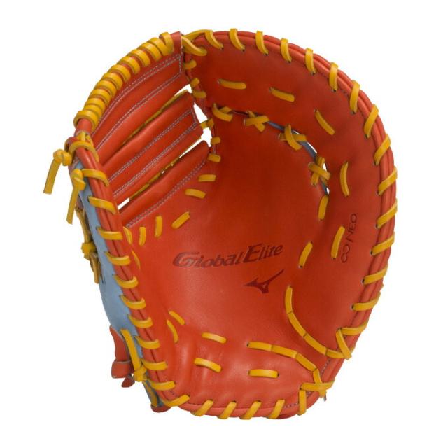 オレンジのみ】MIZUNO（ミズノ）軟式用ファーストミット グローバル