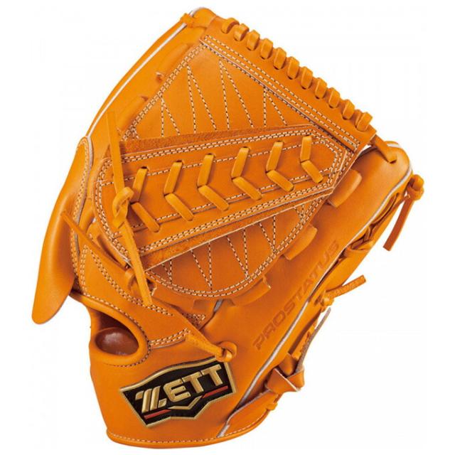良型　プロステイタス　野球 硬式グローブ 一般用　大人　左投げ　グラブ　オレンジ オレンジ/左投げのみ】ZETT（ゼット）限定 硬式用グラブ