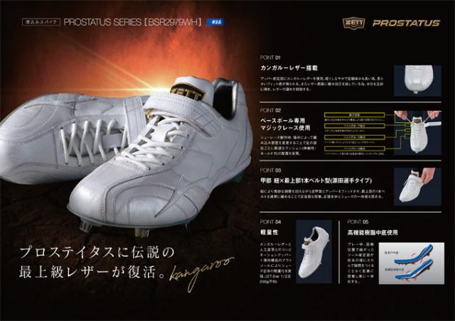 ZETT（ゼット）限定 プロステイタス 金具埋め込み式スパイク