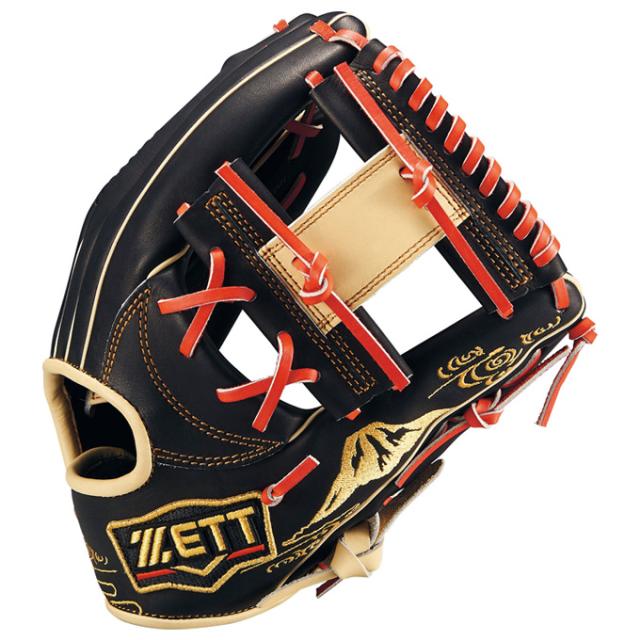 ZETT（ゼット）限定 軟式用グラブ プロステイタスシリーズ 二塁手・遊撃手用 今宮選手モデル（BRGB32576S）野球 グローブ 一般用_6