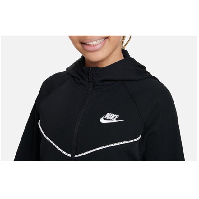 NIKE（ナイキ）YTH ガールズ NSW HR フルジップ フーディ トラック