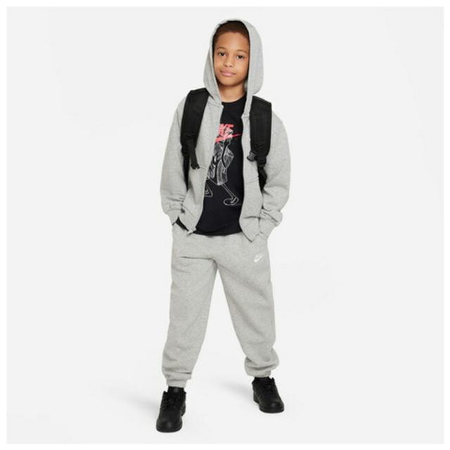 NIKE（ナイキ）YTH NSW クラブ FT フルジップ L/S フーディ LBR ジョガー パンツ 上下セット（FD3017/FD3019）フードあり スウェット ジュニア NIKE（ナイキ）YTH NSW クラブ FT フルジップ L/S フーディ LBR