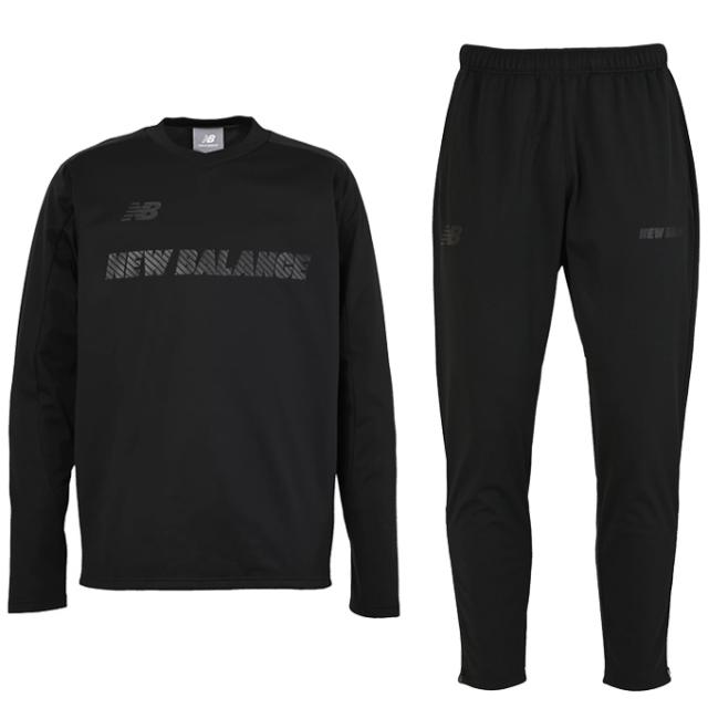 New Balance（ニューバランス）Black Out ストレッチボンディングトップ パンツ 上下セット（AMT55267/AMP55268）サッカー 裏起毛 メンズ New Balance（ニューバランス）Black Out ストレッチボンディング