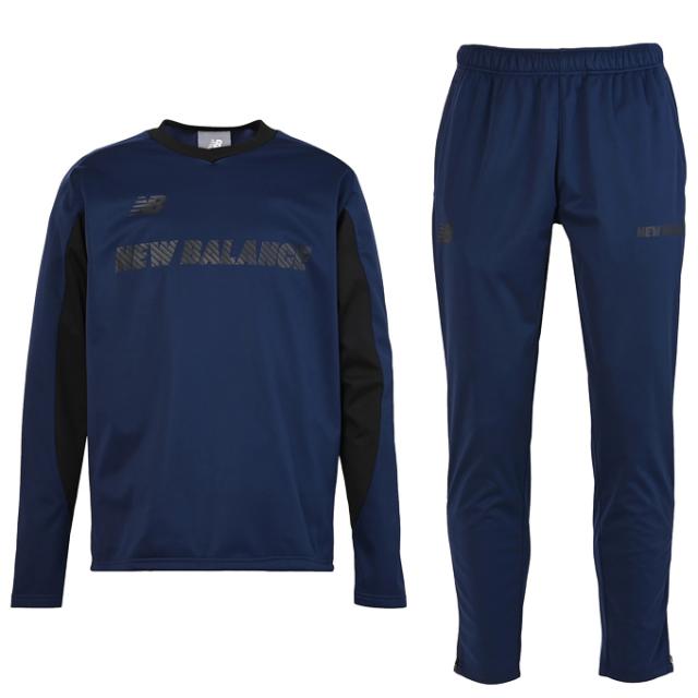 New Balance（ニューバランス）Black Out ストレッチボンディングトップ パンツ 上下セット（AMT55267/AMP55268）サッカー 裏起毛 メンズ