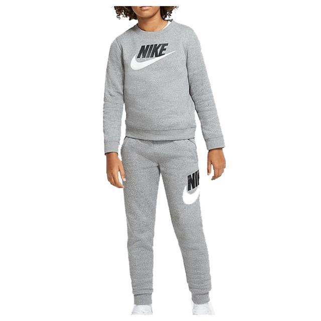 NIKE（ナイキ）YTH NSW クラブ+ハイブリッド L/S クルー 2 パンツ 上下 