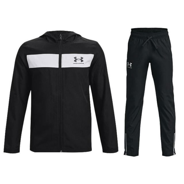 UNDER ARMOUR（アンダーアーマー）UA キッズ ウィンドブレーカー ウーブンパンツ 上下セット（1370183/1370184）スポーツ ジュニア