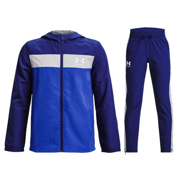 UNDER ARMOUR（アンダーアーマー）UA キッズ ウィンドブレーカー ウーブンパンツ 上下セット（1370183/1370184）スポーツ ジュニア