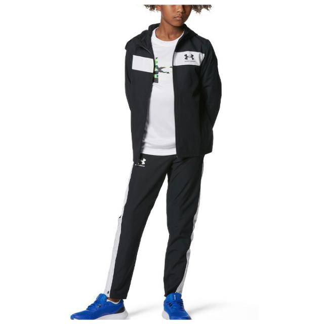 UNDER ARMOUR（アンダーアーマー）UA キッズ ウィンドブレーカー ウーブンパンツ 上下セット（1370183/1370184）スポーツ ジュニア
