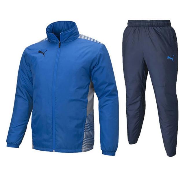 PUMAセットアップ ブルー/Mのみ】PUMA（プーマ）TEAM CUP トレーニング 中綿