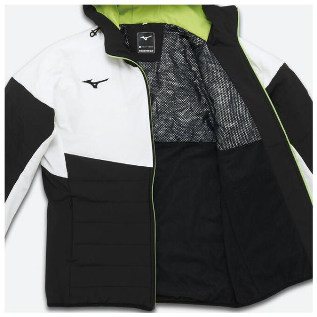 MIZUNO（ミズノ）サーマルチャージウォーマージャケット ズボン下 上下仕かける（N2JCA000/N2JDA000）ブレスサーモ ボンネットあり ウィンドブレーカー ユニセッ クス