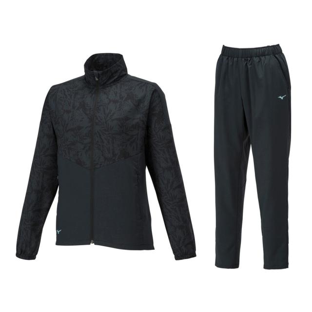 【ブラック/Lのみ】MIZUNO（ミズノ）クロスジャケット アンクル丈パンツ 上下セット（32MCA340/32MDA340）トレーニング セットアップ レディース ブラック/Lのみ】MIZUNO（ミズノ）クロスジャケット アンクル丈パンツ