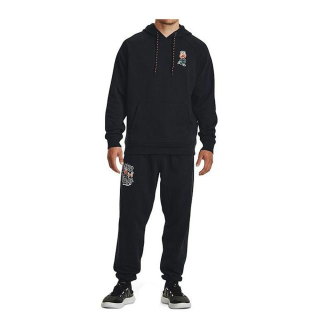 UNDER ARMOUR（アンダーアーマー）UA ヘビーウエイト テリー ローズ フーディー パンツ 上下セット（1379688/1379691）フードあり 裏毛 メンズ_8