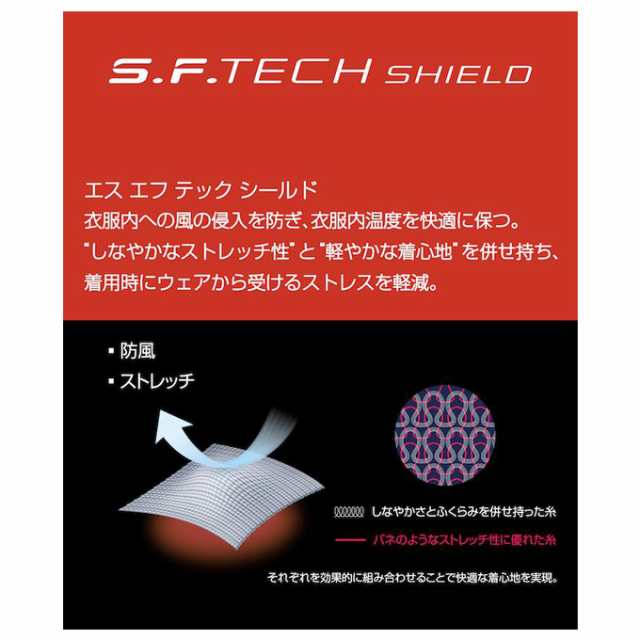 DESCENTE（デサント）S.F.TECH SHIELD ソフトウォーム フルジップ