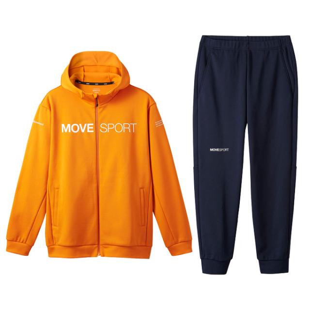 DESCENTE（デサント）S.F.TECH SHIELD ソフトウォーム フルジップフーディー テーパードジョガーパンツ 上下セット（DMMWJF24/DMMWJG24）メンズ