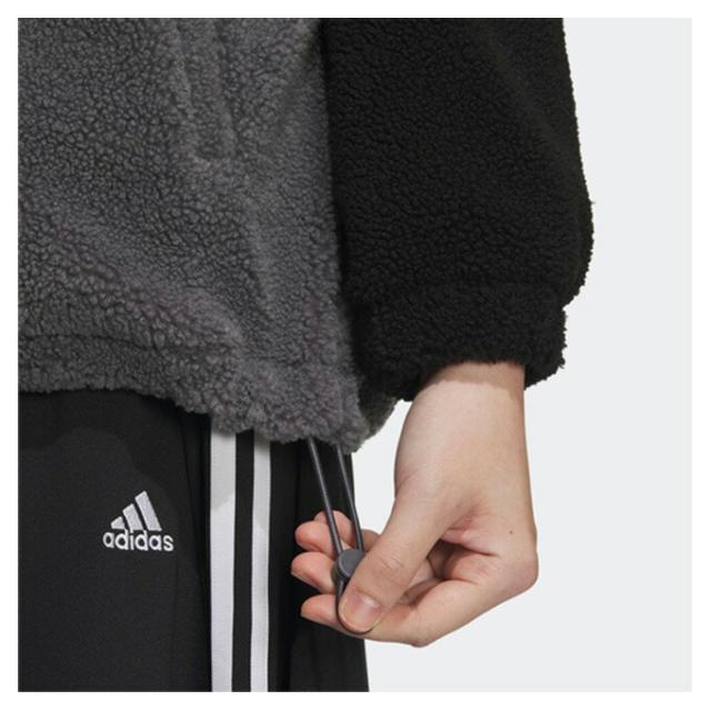 adidas（アディダス）Wカラーブロック ルーズフィット ボア フルジップ