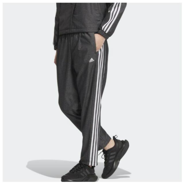 E2新品 XLアディダス adidasデニム風 ウーブン セットアップ 上下 黒 adidas（アディダス）デニム ウーブン ルーズフィット ウインド