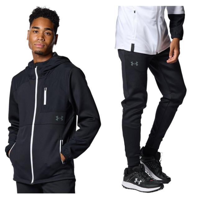 UNDER ARMOUR（アンダーアーマー）UAアーマーニット ハイブリッド フルジップ ジャケット パンツ 上下セット（1381264/1381265）メンズ_12
