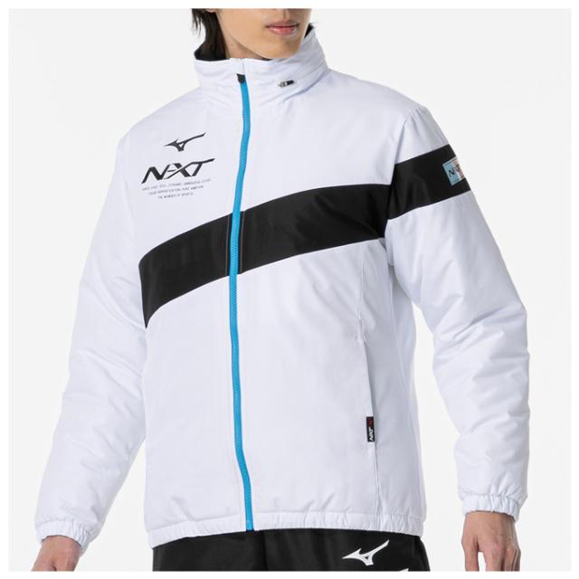 美品Mizuno ホワイト ブレスサーモ中綿ジャケット ホワイトのみ】MIZUNO（ミズノ）N-XT 中綿ブレスサーモジャケット