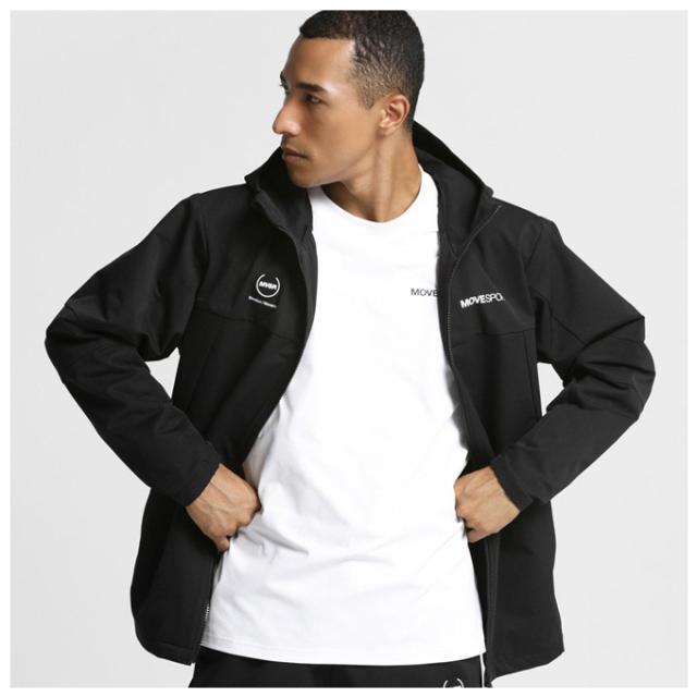 DESCENTE（デサント）HEATNAVI ソフトシェル バックロゴ フルジップフーディー テーパードパンツ 上下セット（DMMWJF13/DMMWJG13）メンズ