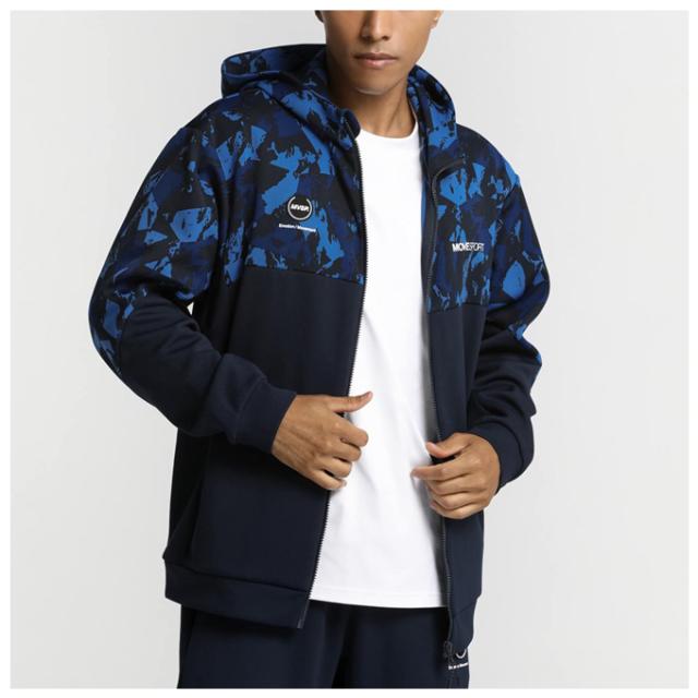 DESCENTE（デサント）S.F.TECH SHIELD 総柄グラフィック フードロゴフルジップフーディー パンツ 上下セット（DMMWJF23/DMMWJG23）メンズ