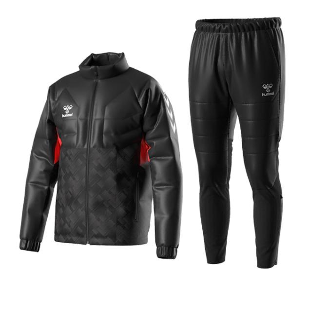 カーキのみ】hummel（ヒュンメル）PROパデットフルジップトップ テック