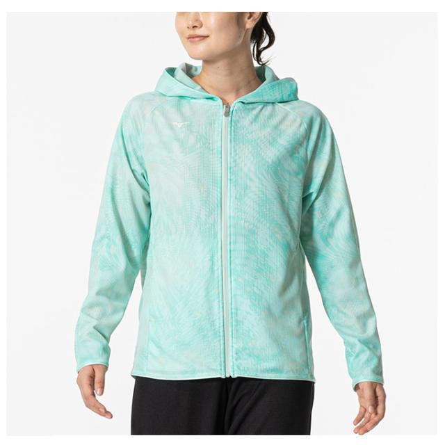 MIZUNO（ミズノ）限定 ドライエアロフロー フーディ アンクル丈パンツ 上下セット（32MCB310/32MDB310）トレーニング フードあり レディース