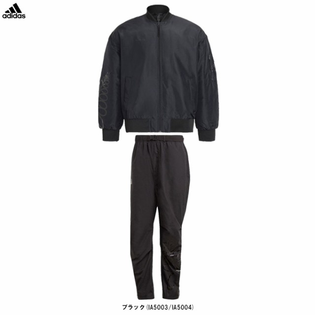 adidas（アディダス）オールブラックス 薄手中わた入りジャケット パンツ 上下セット（BWJ35/BWJ36）ALL BLACKS ラグビー メンズ