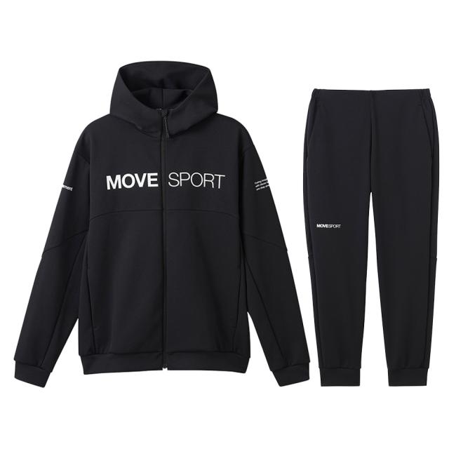 DESCENTE（デサント）S.F.TECH フルジップフーディー テーパードジョガーパンツ 上下セット（DMMXJF20/DMMXJG20）Move Sport メンズ