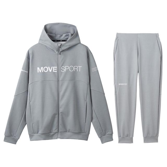 DESCENTE（デサント）S.F.TECH フルジップフーディー テーパードジョガーパンツ 上下セット（DMMXJF20/DMMXJG20）Move Sport メンズ