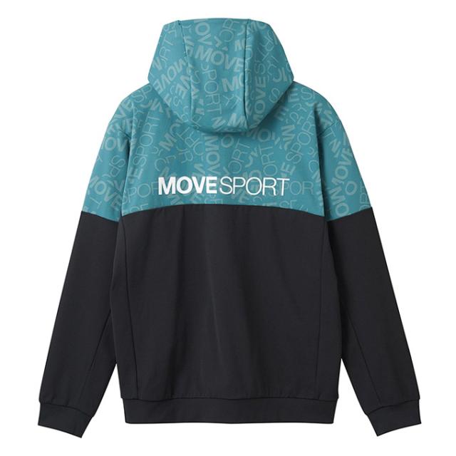 DESCENTE（デサント）S.F.TECH ロゴ総柄 バックロゴ フルジップフーディー パンツ 上下セット（DMMXJF21/DMMXJG21）Move Sport メンズ