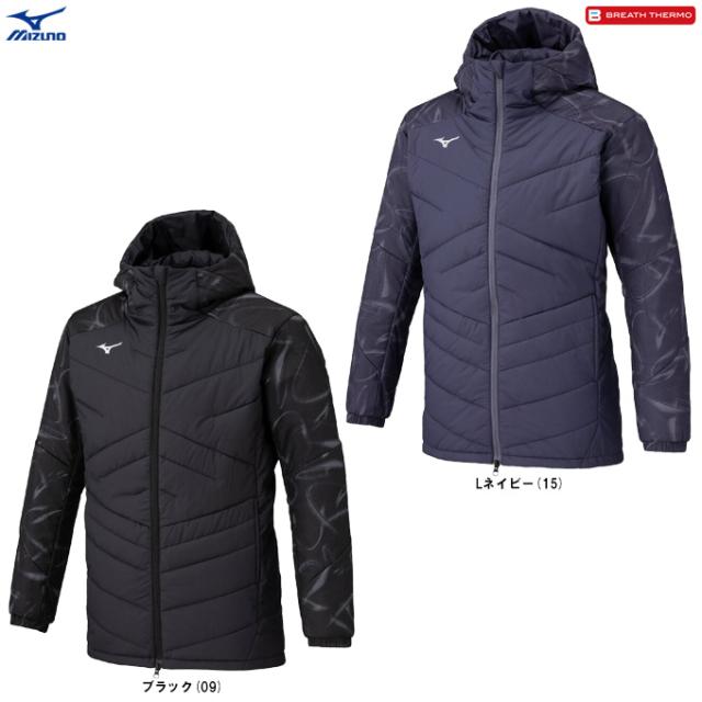 MIZUNO（ミズノ）限定 中綿 テックフィルブレスサーモコート(ミドル丈)（32MEC536）BREATH THERMO 防寒 撥水 保温 アウター メンズ