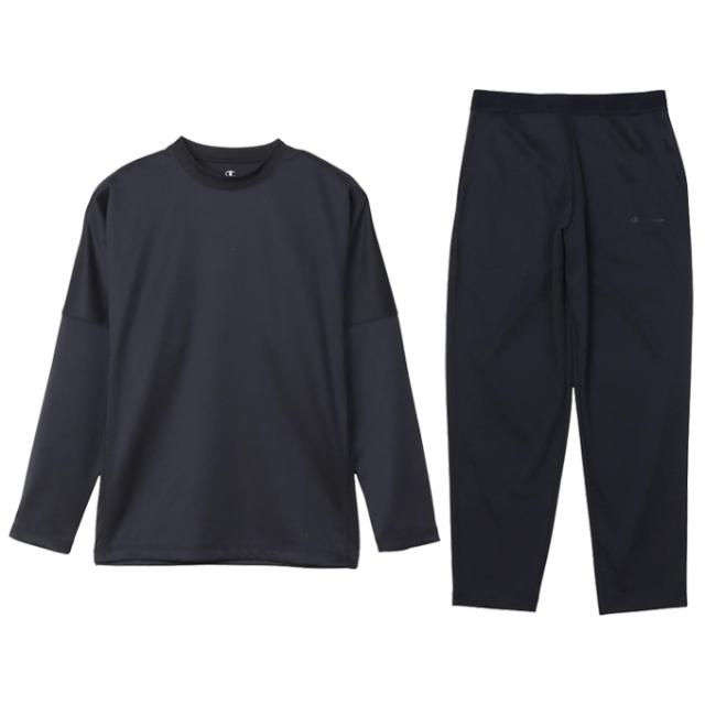 Champion（チャンピオン）リカバリーウェア ロングスリーブTシャツ パンツ 上下セット（C3CS490/C3CS290）スポーツ メンズ_7