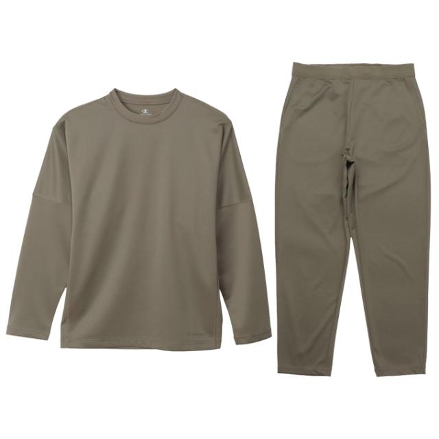 Champion（チャンピオン）リカバリーウェア ロングスリーブTシャツ パンツ 上下セット（C3CS490/C3CS290）スポーツ メンズ_9