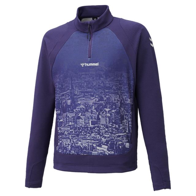 hummel（ヒュンメル）ハーフジップトップ テックパンツ 上下セット