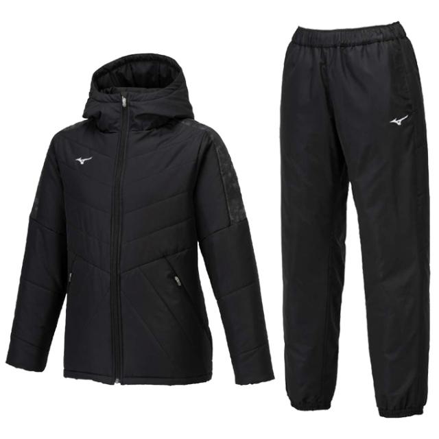 【ホワイトのみ】MIZUNO（ミズノ）限定 ブレスサーモ中綿コート パンツ 上下セット（32MEB835/32MFB835）セットアップ レディース_11
