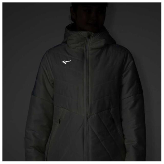 【ホワイトのみ】MIZUNO（ミズノ）限定 ブレスサーモ中綿コート パンツ 上下セット（32MEB835/32MFB835）セットアップ レディース_9