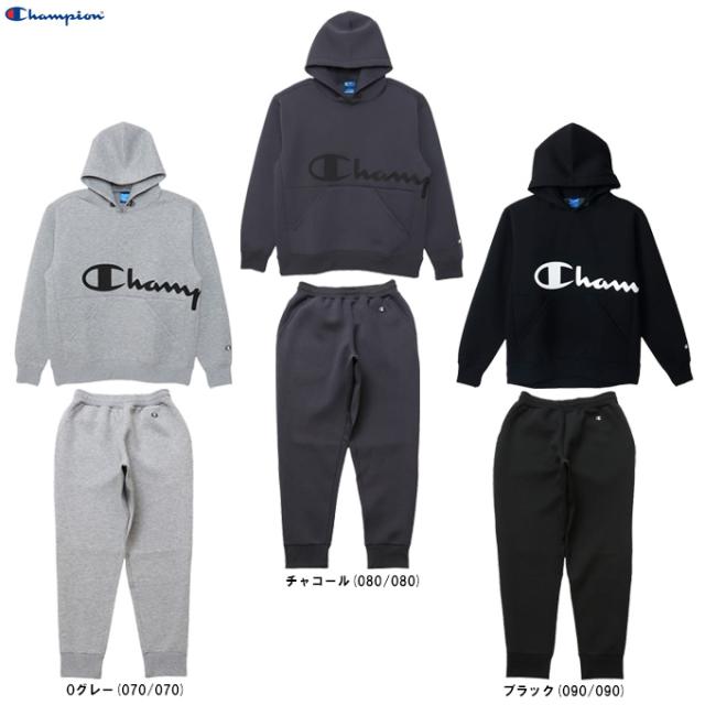Champion（チャンピオン）テックウィーブ 3LS ジップフーデッドスウェットシャツ パンツ 上下セット（C3AS101/C3AS201）メンズ