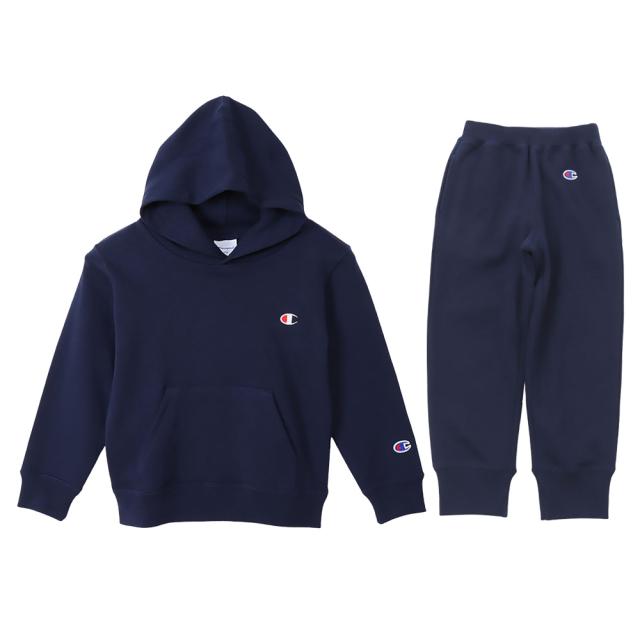 Champion（チャンピオン）キッズ フーデッドスウェットシャツ パンツ 上下セット（CKY101/CKY201）スポーツ フードあり ジュニア_14