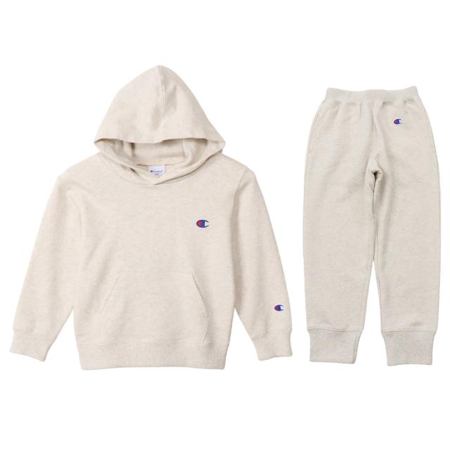 Champion（チャンピオン）キッズ フーデッドスウェットシャツ パンツ 上下セット（CKY101/CKY201）スポーツ フードあり ジュニア_15