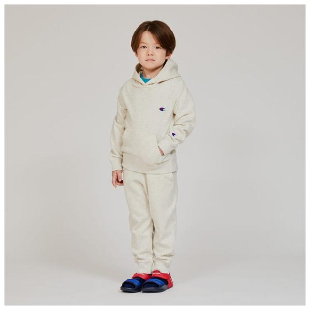Champion（チャンピオン）キッズ フーデッドスウェットシャツ パンツ 上下セット（CKY101/CKY201）スポーツ フードあり ジュニア_1