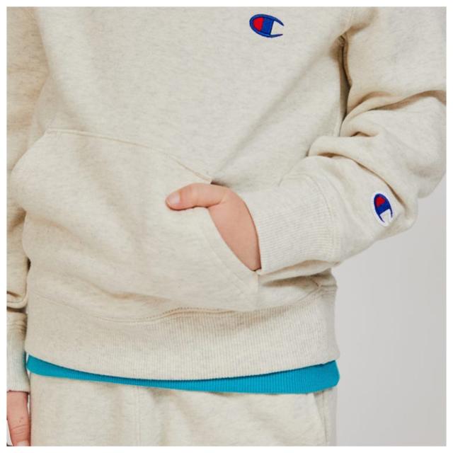 Champion（チャンピオン）キッズ フーデッドスウェットシャツ パンツ 上下セット（CKY101/CKY201）スポーツ フードあり ジュニア_6