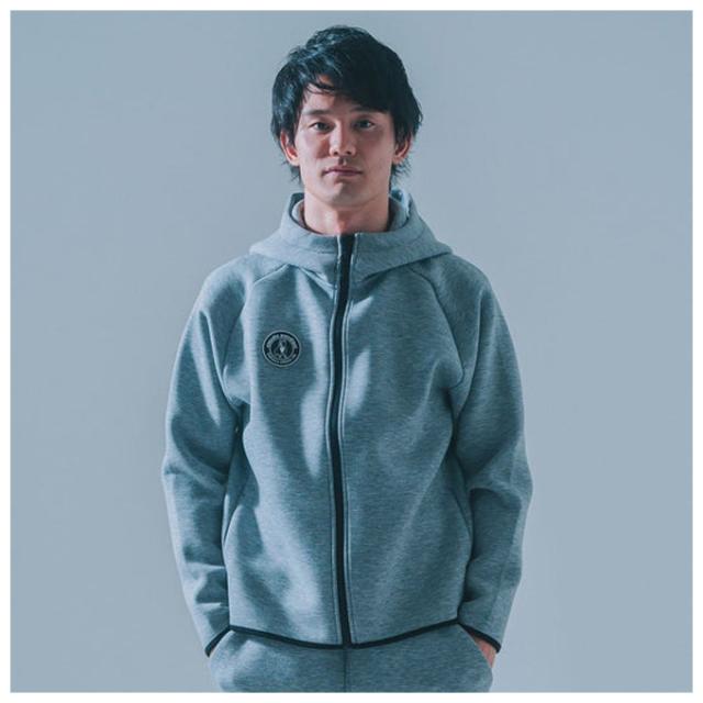 claudio pandian グレー ジャージ Lサイズ junky（ジャンキー）ストレッチDryスウェットZIPフーディー パンツ