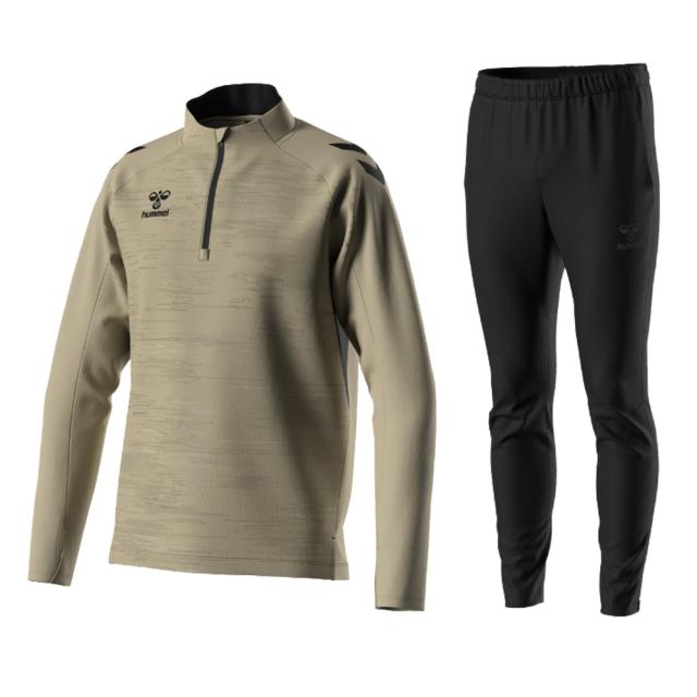【レッドのみ】hummel（ヒュンメル）PROトレーニングハーフジップトップ テックパンツ 上下セット（HAT4077/HAT8074P）トレーニング メンズ_4